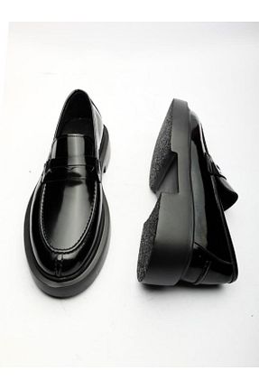 کفش کلاسیک مشکی مردانه پاشنه کوتاه (1 - 4 سانتی متر) İBAY - کد 871500172