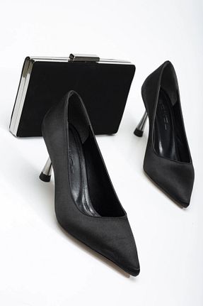 کفش مجلسی مشکی زنانه چرم مصنوعی Akçetin Moda - کد 871502486