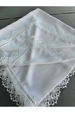 شال سفید زنانه شیفون TUTUYA TEXTIL - کد 871519446