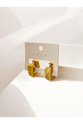 گوشواره جواهر طلائی روکش طلا CANARİS - کد 870369065