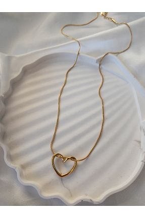 گردنبند استیل ( فولاد ) طلائی زنانه استیل (فولاد) Leydia accessory - کد 871025012