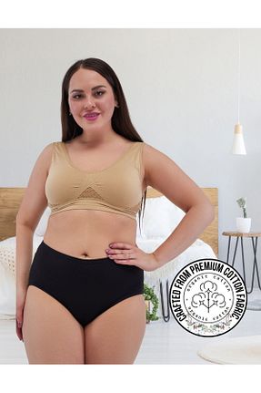 شورت سایز بزرگ مشکی زنانه فاق بلند ALYA UNDERWEAR - کد 375707963