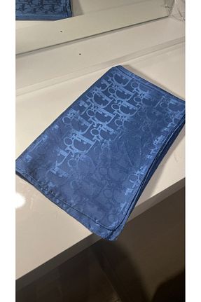 شال آبی زنانه پلی استر Serra - کد 871534293