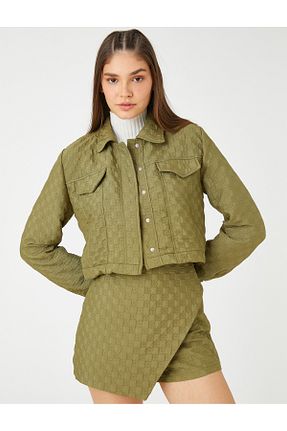 کاپشن خاکی زنانه رگولار Koton - کد 391642463