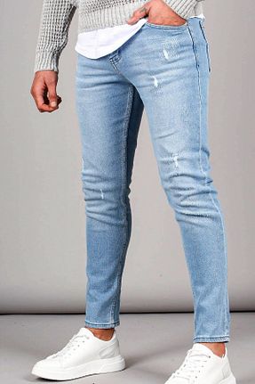 شلوار جین متالیک مردانه پاچه تنگ Vivika - کد 871544178