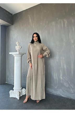 ست بالاتنه و پائین تنه قهوه ای زنانه تریکو MAY MARA - کد 871575402