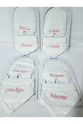 کلاه پشمی سفید بچه گانه پنبه ای bebek iklimi - کد 871575724