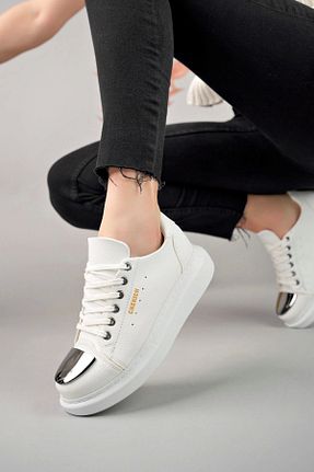 کفش کژوال سفید زنانه پاشنه ضخیم Amazex Store - کد 862217345