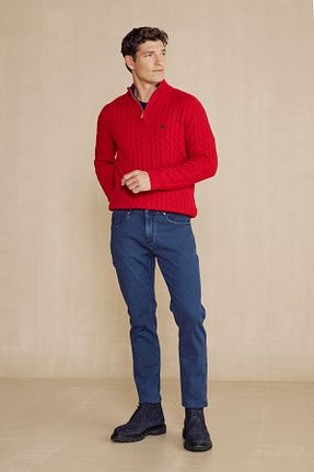 شلوار سرمه ای مردانه پنبه ای BROOKS BROTHERS - کد 871579657