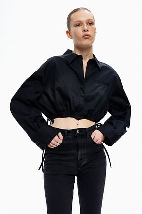 شلوار جین مشکی زنانه پاچه تنگ H&M - کد 871580587