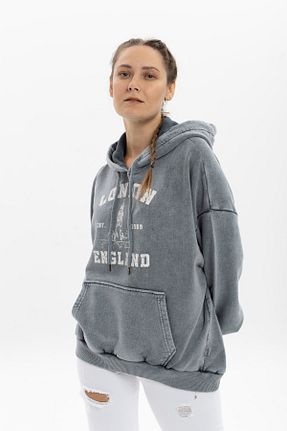 سوئیشرت طوسی زنانه چاپی S-Ponder - کد 871628627