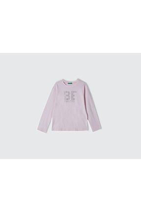 تیشرت صورتی بچه گانه رگولار United Colors of Benetton - کد 871626930
