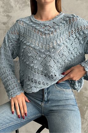 پلیور قهوه ای زنانه ساده macharel jeans - کد 702369491