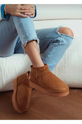 بوت / نیم بوت قهوه ای زنانه جیر Özkan Ayakkabı - کد 872096455