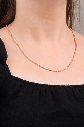 گردنبند نقره صورتی زنانه 925 عیار Sümer Telkari - کد 32097859