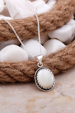 گردنبند نقره سفید زنانه 925 عیار Sümer Telkari - کد 460603714