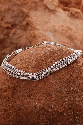 دستبند نقره زنانه 925 عیار Sümer Telkari - کد 773586791