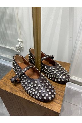 بابت قهوه ای زنانه چرم خالص MODA HASEN - کد 871658520