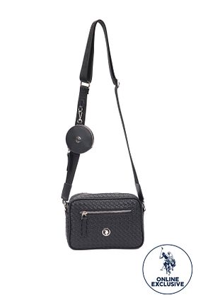 کیف پستچی مشکی زنانه چرم مصنوعی U.S. Polo Assn. - کد 149283918