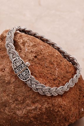 دستبند نقره رنگی مردانه 925 عیار Sümer Telkari - کد 732109929