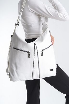 کیف دوشی سفید زنانه چرم مصنوعی Solo Bag - کد 871671389