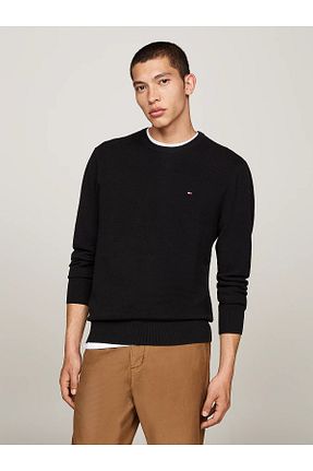 پلیور مشکی مردانه ساده Tommy Hilfiger - کد 871668423