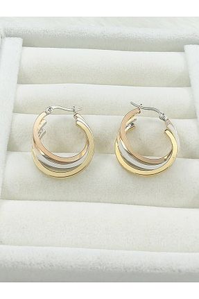 گوشواره استیل (فولاد) رنگی زنانه استیل ضد زنگ DS DİAMONDSHOP - کد 871668570