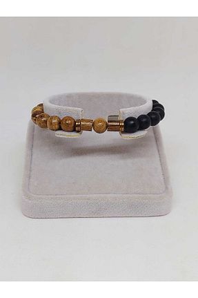 دستبند جواهر قهوه ای زنانه سنگ طبیعی Yasamtohumu - کد 871709712
