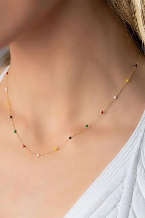 گردنبند طلا زرد زنانه 14 عیار Bayar Gold - کد 230386975
