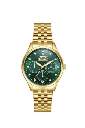ساعت مچی زرد زنانه 34 میلی متر Slazenger - کد 871681078