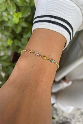 دستبند طلا زرد بچه گانه 14 عیار Bayar Gold - کد 134242770
