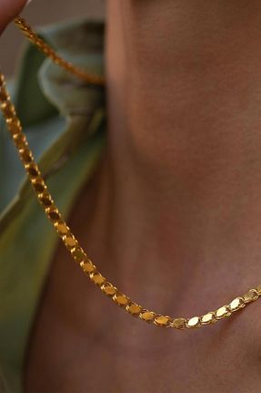 گردنبند طلا زرد زنانه 14 عیار Bayar Gold - کد 117282586