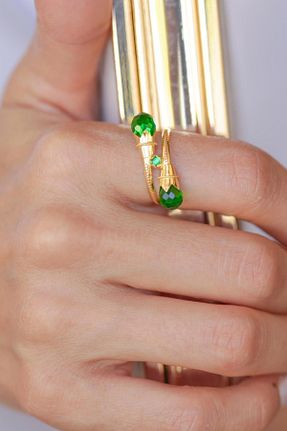 انگشتر طلا زرد زنانه 14 عیار Bayar Gold - کد 62837352