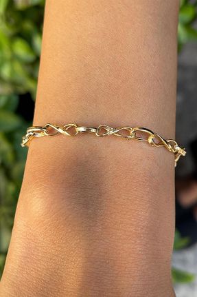 دستبند طلا زرد زنانه 14 عیار Bayar Gold - کد 125452389