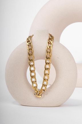دستبند استیل (فولاد) طلائی زنانه استیل (فولاد) WATCHOFROYAL - کد 676506710