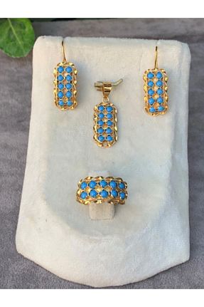 ست طلا زرد زنانه 14 عیار Bayar Gold - کد 261561116