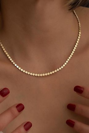 گردنبند طلا زرد زنانه 14 عیار Bayar Gold - کد 196118494