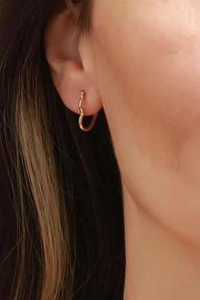 گوشواره طلا زرد زنانه 14 عیار Bayar Gold - کد 279941278