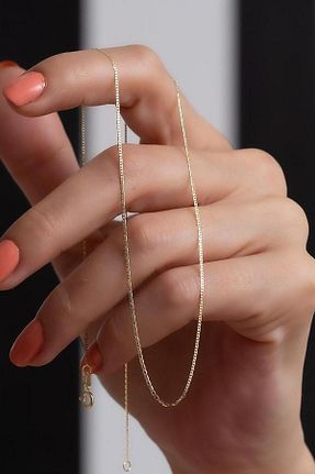 گردنبند طلا زرد زنانه 14 عیار Bayar Gold - کد 62596916