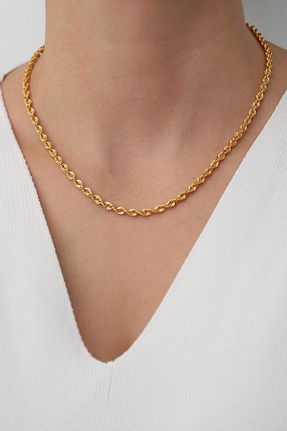 گردنبند طلا زرد زنانه 14 عیار Bayar Gold - کد 172308971