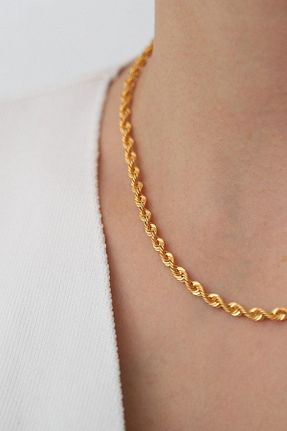 گردنبند طلا زرد زنانه 14 عیار Bayar Gold - کد 172308971