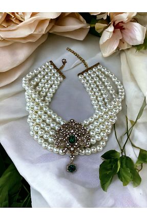 گردنبند مروارید سبز FAYRA ACCESSORIES - کد 871681517