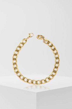 دستبند استیل (فولاد) طلائی زنانه استیل (فولاد) WATCHOFROYAL - کد 676506710