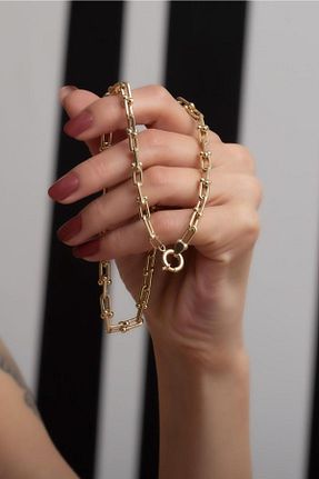 گردنبند طلا زرد زنانه 14 عیار Bayar Gold - کد 172341911