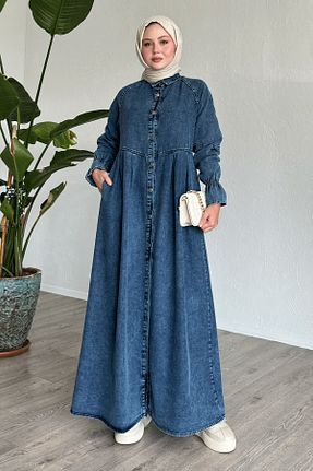 لباس حجاب آبی زنانه رگولار InStyle - کد 871681377