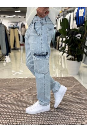 شلوار آبی زنانه پارچه Butik - کد 871683637