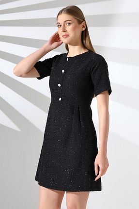 لباس مشکی زنانه بافتنی Mois Atelier - کد 871692631