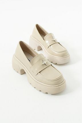 کفش لوفر نباتی زنانه چرم لاکی Gökçe Shoes - کد 871870335