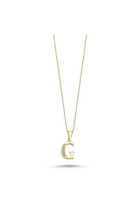گردنبند طلا طلائی زنانه 14 عیار Online Takı - کد 472449151
