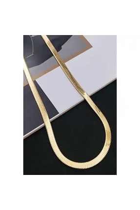 گردنبند استیل ( فولاد ) طلائی زنانه استیل ضد زنگ TEMU - کد 868908321